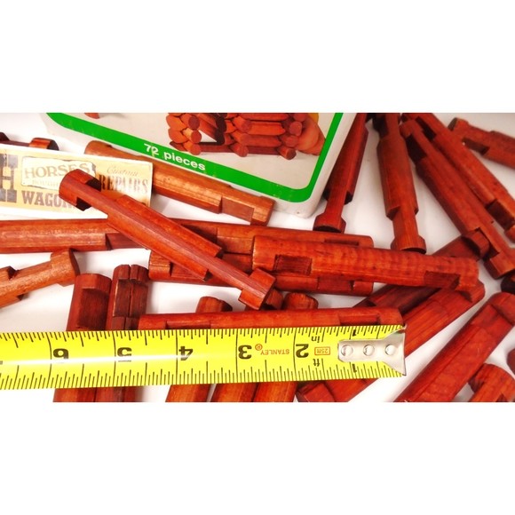 Large Lot of Lincoln Logs 400 Plus pcs. Playskool 7lbs. Worth - Picture 14 of 16